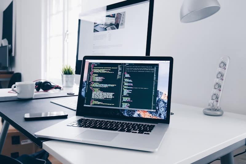 Developer building digital solutions
